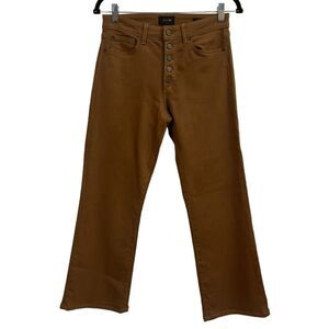 Joe’s Women’s Callie High Rise Cropped Bootcut Brown Button Fly Stretch Jeans 27